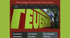 Desktop Screenshot of feuerwehr-schwartow.de