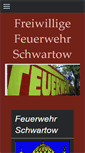 Mobile Screenshot of feuerwehr-schwartow.de